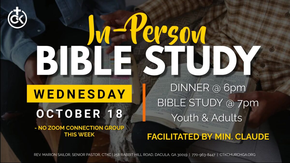 In person bible study 10.18