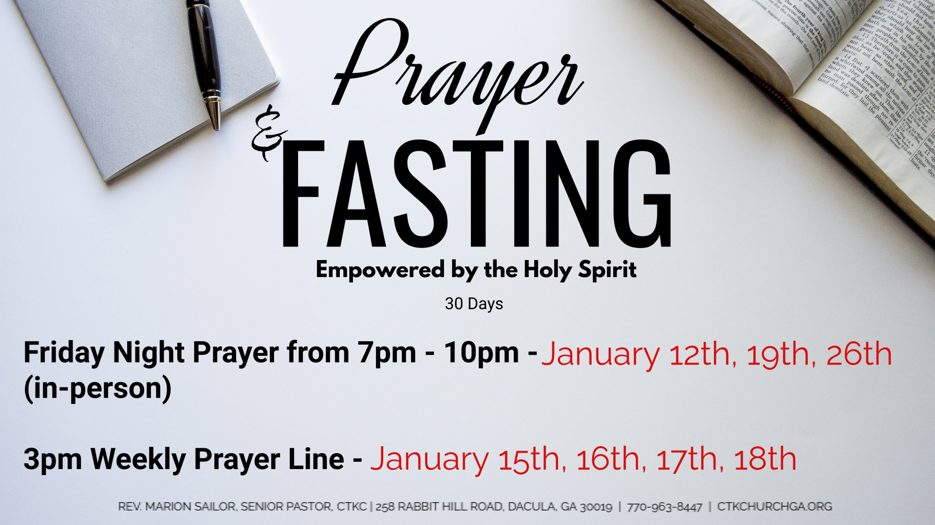 FASTING & PRAYING