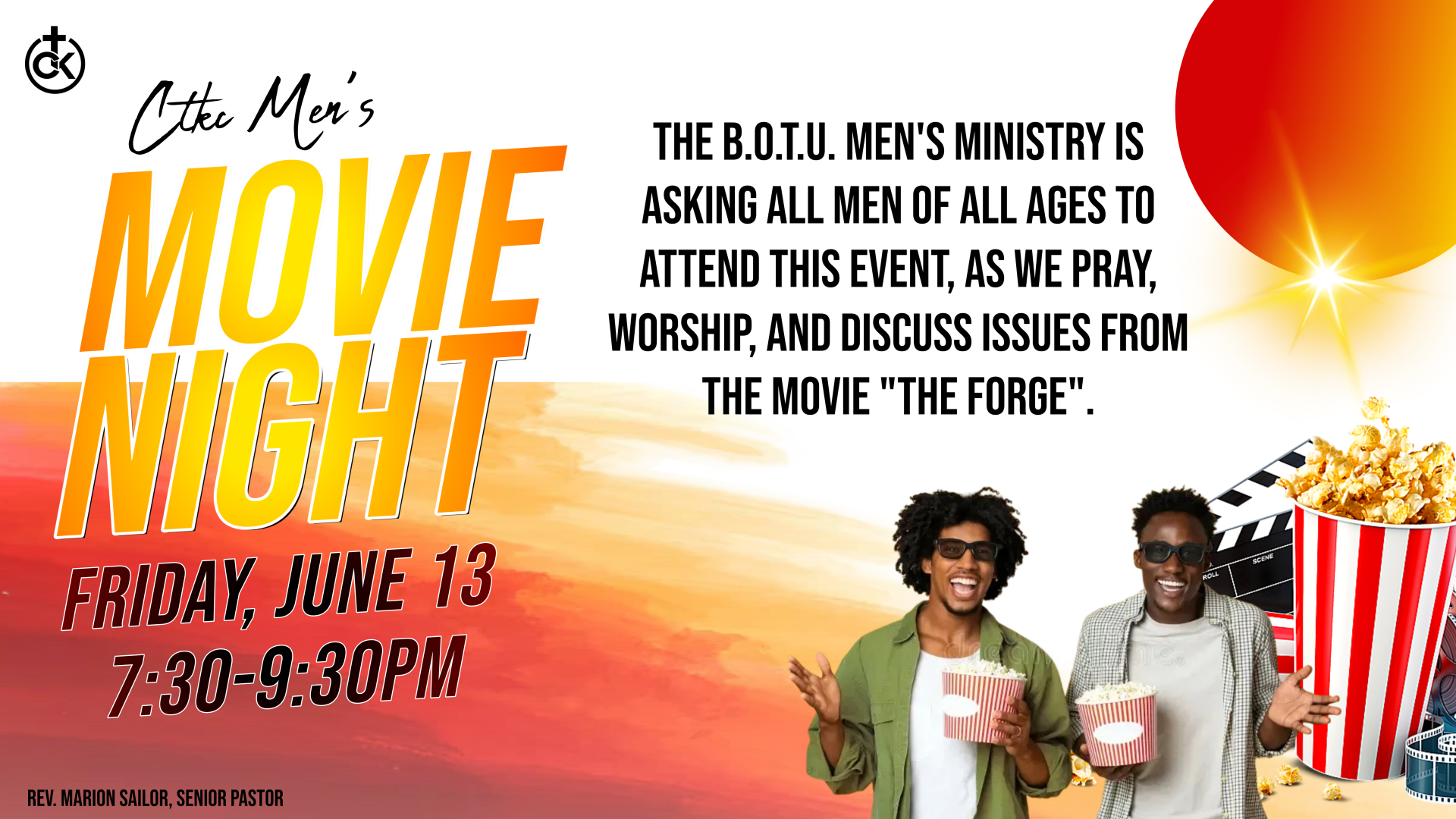 Mens movie night June 13