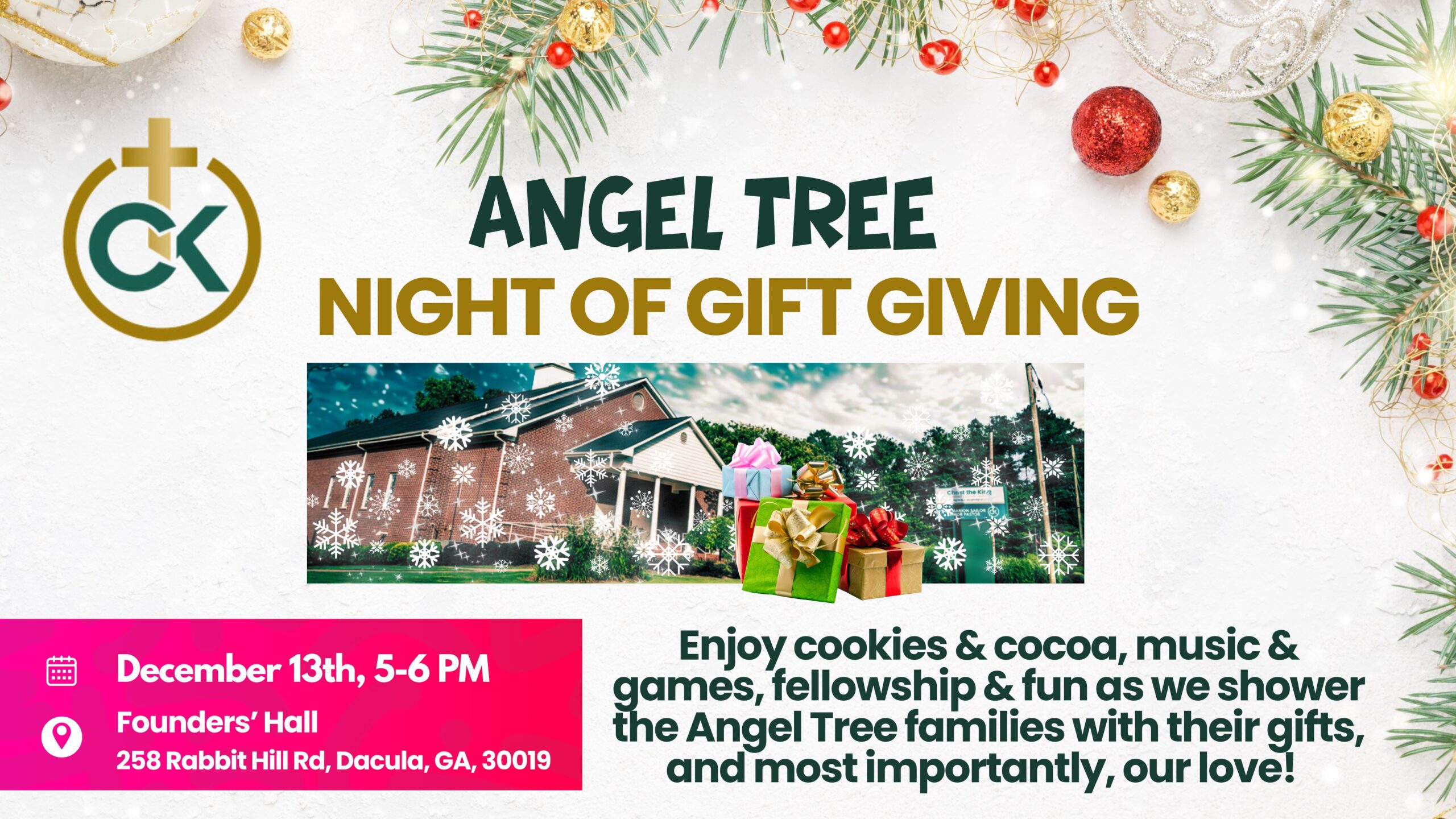 Night of Gift Giving Website Email