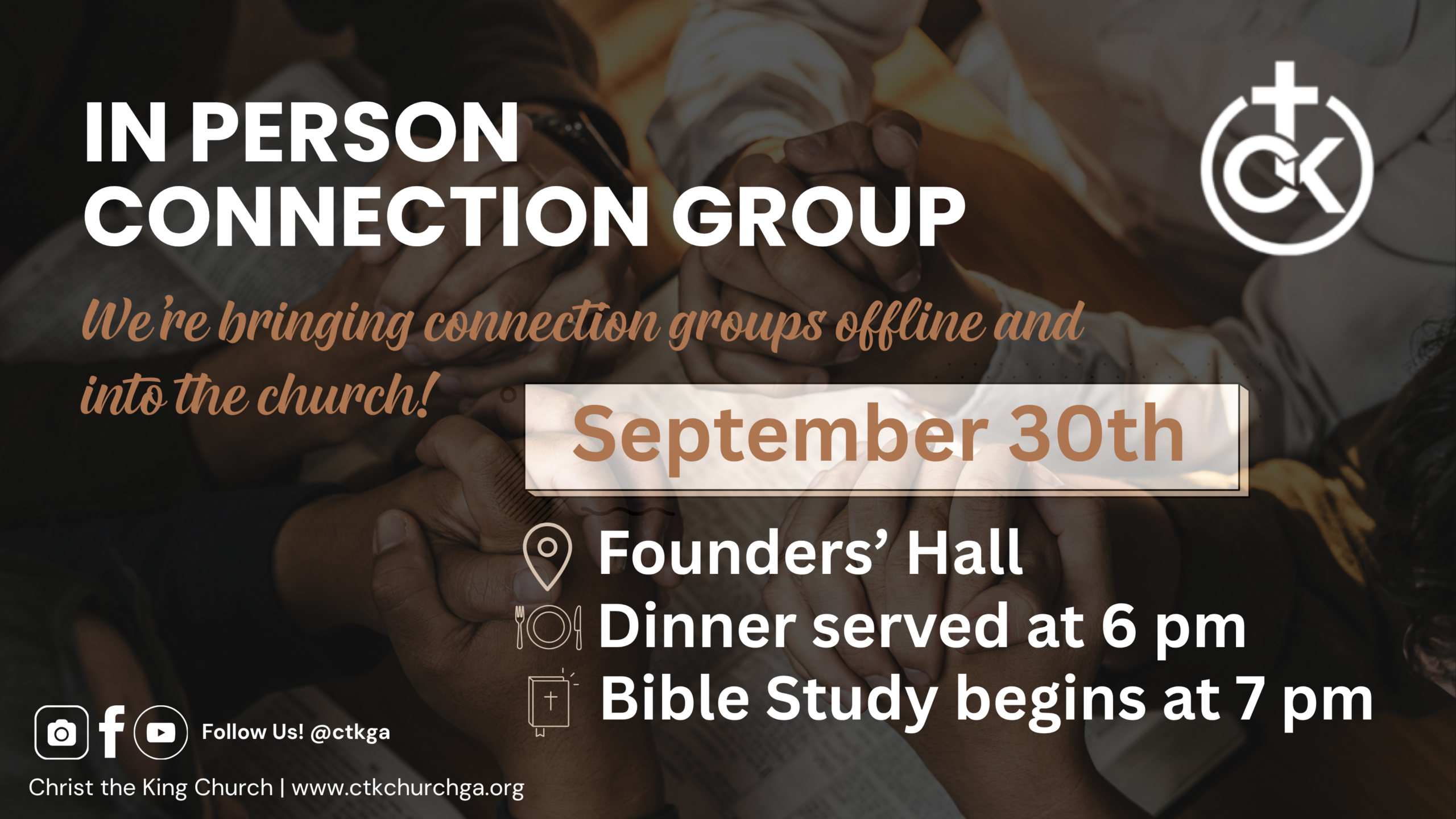 In Person Connection Groups Sept